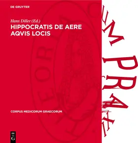Diller | Hippocratis de aere aqvis locis | E-Book | www2.sack.de