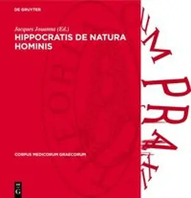Jouanna |  Hippocratis De Natura Hominis | Buch |  Sack Fachmedien