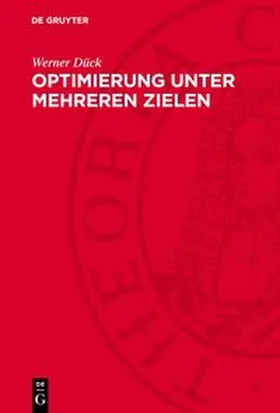 Dück |  Optimierung unter mehreren Zielen | Buch |  Sack Fachmedien