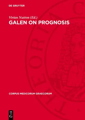 Nutton |  Galen on Prognosis | eBook | Sack Fachmedien
