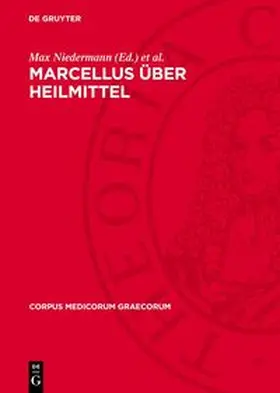 Niedermann / Liechtenhahn |  Marcellus über Heilmittel | Buch |  Sack Fachmedien