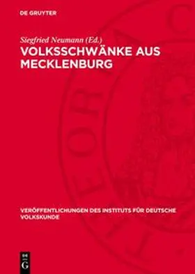 Neumann |  Volksschwänke aus Mecklenburg | Buch |  Sack Fachmedien