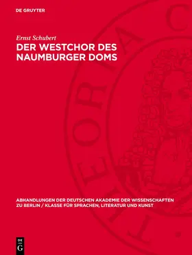 Schubert |  Der Westchor des Naumburger Doms | eBook | Sack Fachmedien