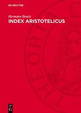 Bonitz |  Index Aristotelicus | Buch |  Sack Fachmedien