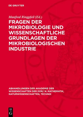 Ringpfeil |  Fragen der Mikrobiologie und wissenschaftliche Grundlagen der mikrobiologischen Industrie | Buch |  Sack Fachmedien