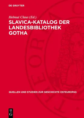 Claus |  Slavica-Katalog der Landesbibliothek Gotha | eBook | Sack Fachmedien