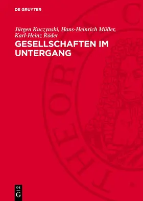 Kuczynski |  Gesellschaften im Untergang | eBook | Sack Fachmedien