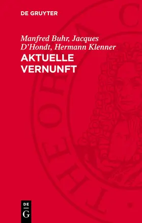 Buhr / D’Hondt / Klenner |  Aktuelle Vernunft | eBook | Sack Fachmedien