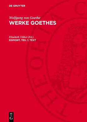 Völker |  Egmont, Teil 1: Text | eBook | Sack Fachmedien