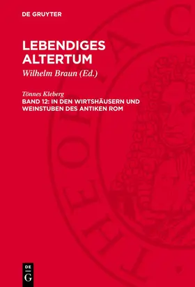 Kleberg / Braun |  In den Wirtshäusern und Weinstuben des antiken Rom | eBook | Sack Fachmedien