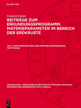 Gruyter |  Verfahrensgrundlagen Erprobungsergebnisse, Testtechnik | eBook | Sack Fachmedien