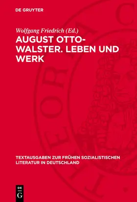 Friedrich |  August Otto-Walster. Leben und Werk | eBook | Sack Fachmedien