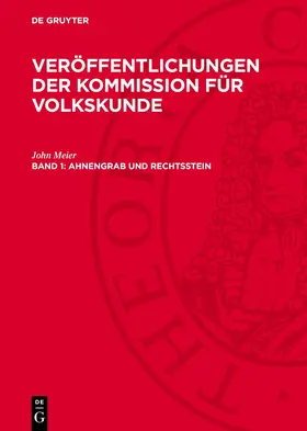 Meier |  Ahnengrab und Rechtsstein | eBook | Sack Fachmedien