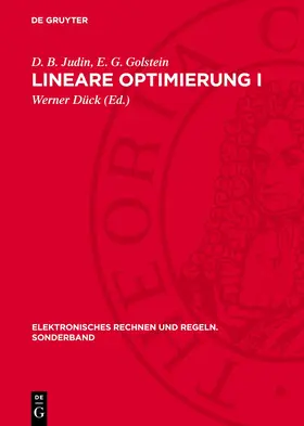 Judin / Golstein / Dück |  Lineare Optimierung I | eBook | Sack Fachmedien