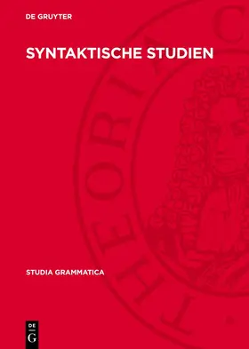 Gruyter |  Syntaktische Studien | eBook | Sack Fachmedien