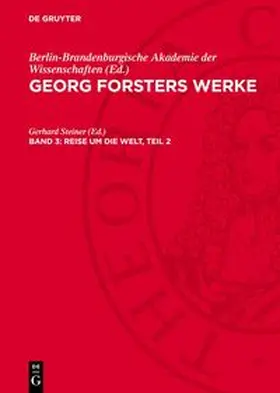  Georg Forsters Werke, Band 3, Reise um die Welt, Teil 2 | Buch |  Sack Fachmedien