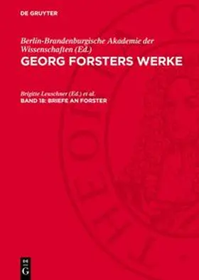  Georg Forsters Werke, Band 18, Briefe an Forster | Buch |  Sack Fachmedien