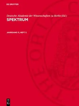  Spektrum, Jahrgang 11, Heft 5, Spektrum Jahrgang 11, Heft 5 | Buch |  Sack Fachmedien
