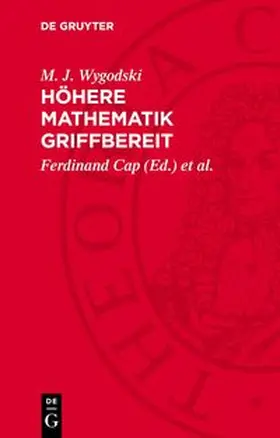 Wygodski / Cap / Tinhofer |  Höhere Mathematik griffbereit | Buch |  Sack Fachmedien