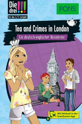 Erlhoff |  PONS Die Drei !!! - Tea and Crimes in London | Buch |  Sack Fachmedien