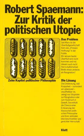 Spaemann |  Zur Kritik der politischen Utopie | Buch |  Sack Fachmedien