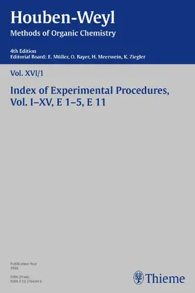 Andree / Doser / Ellinghaus |  Houben-Weyl Methods of Organic Chemistry Vol. XVI/1, 4th Edition | eBook | Sack Fachmedien