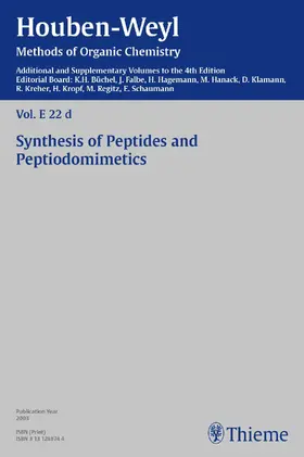 Goodman / Moroder / Felix |  Houben-Weyl Methods of Organic Chemistry Vol. E 22d, 4th Edition Supplement | eBook | Sack Fachmedien