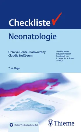 Genzel-Boroviczény / Nußbaum |  Checkliste Neonatologie | Buch |  Sack Fachmedien