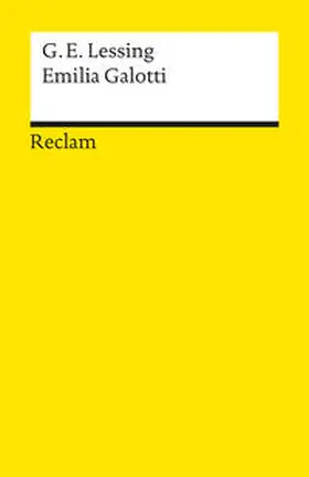 Lessing |  Emilia Galotti. Ein Trauerspiel in fünf Aufzügen. Textausgabe mit Anmerkungen/Worterklärungen | Buch |  Sack Fachmedien