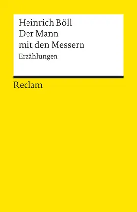 Böll |  Der Mann mit den Messern und andere Erzählungen | Buch |  Sack Fachmedien