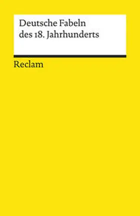  Deutsche Fabeln des 18. Jahrhunderts | Buch |  Sack Fachmedien