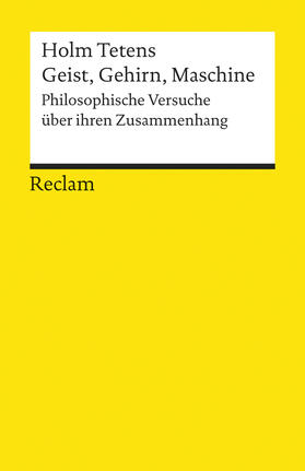 Tetens |  Geist, Gehirn, Maschine | Buch |  Sack Fachmedien
