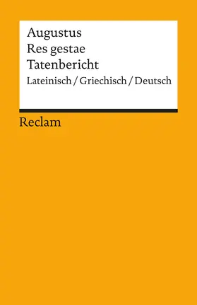 Augustus / Giebel |  Tatenbericht / Res gestae | Buch |  Sack Fachmedien