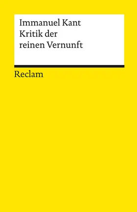 Kant / Heidemann |  Kritik der reinen Vernunft | Buch |  Sack Fachmedien