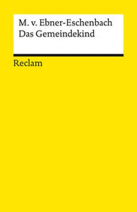 Ebner-Eschenbach | Das Gemeindekind | Buch | 978-3-15-014219-6 | www2.sack.de