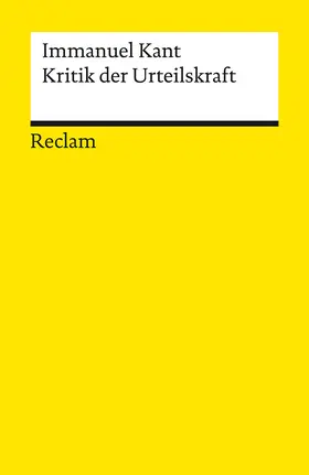 Kant / Lehmann |  Kritik der Urteilskraft | Buch |  Sack Fachmedien