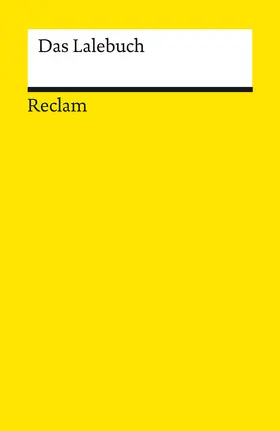 Ertz |  Das Lalebuch. Studienausgabe | Buch |  Sack Fachmedien
