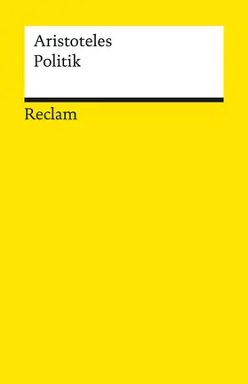 Aristoteles / Krapinger |  Politik. Schriften zur Staatstheorie | Buch |  Sack Fachmedien