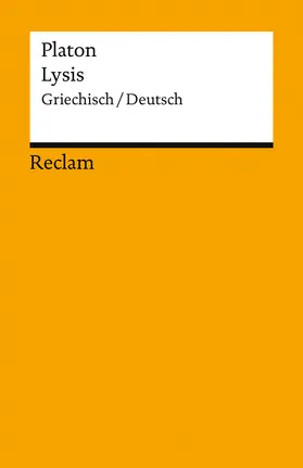 Platon / Krapinger |  Lysis. Griechisch/Deutsch | Buch |  Sack Fachmedien