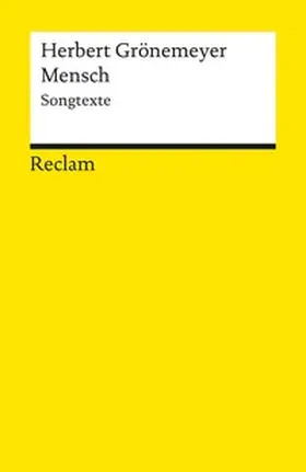 Grönemeyer / N.N. |  Mensch. Songtexte | Buch |  Sack Fachmedien