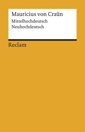 Klein |  Mauricius von Craûn | Buch |  Sack Fachmedien
