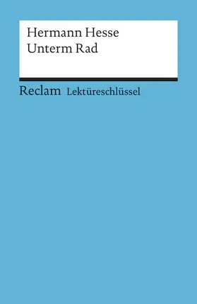 Hesse / Patzer |  Unterm Rad. Lektüreschlüssel für Schüler | Buch |  Sack Fachmedien