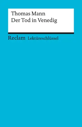 Mann / Schede |  Der Tod in Venedig. Lektüreschlüssel für Schüler | Buch |  Sack Fachmedien