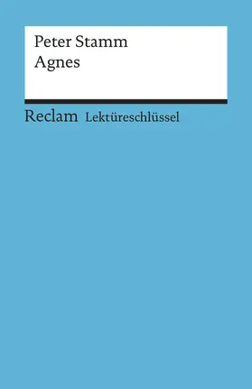 Pütz |  Lektüreschlüssel zu Peter Stamm: Agnes | Buch |  Sack Fachmedien