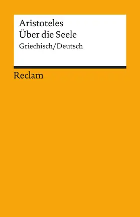 Aristoteles / Krapinger |  De anima / Über die Seele | Buch |  Sack Fachmedien