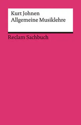 Johnen | Allgemeine Musiklehre | Buch | 978-3-15-018761-6 | sack.de