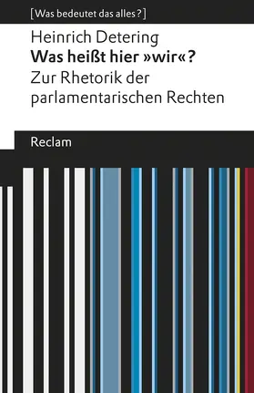 Detering |  Was heißt hier »wir«? | Buch |  Sack Fachmedien