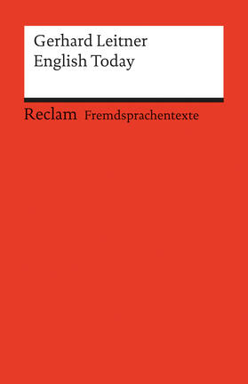 Leitner |  English Today | Buch |  Sack Fachmedien