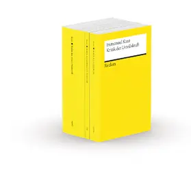 Kant / Kopper / Heidemann |  Die drei Kritiken: Kritik der praktischen Vernunft - Kritik der reinen Vernunft - Kritik der Urteilskraft. 3 Bände eingeschweißt | Buch |  Sack Fachmedien