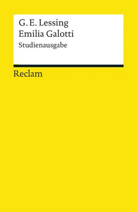 Lessing / Bauer / Plachta |  Emilia Galotti | eBook | Sack Fachmedien